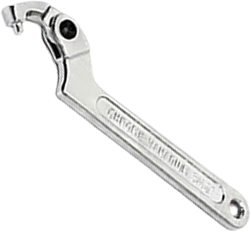Adjustable Hook Wrench C Type Spanner Water Meter Tool Square/Round Ends Premium Steel Construction For Grooved Nut