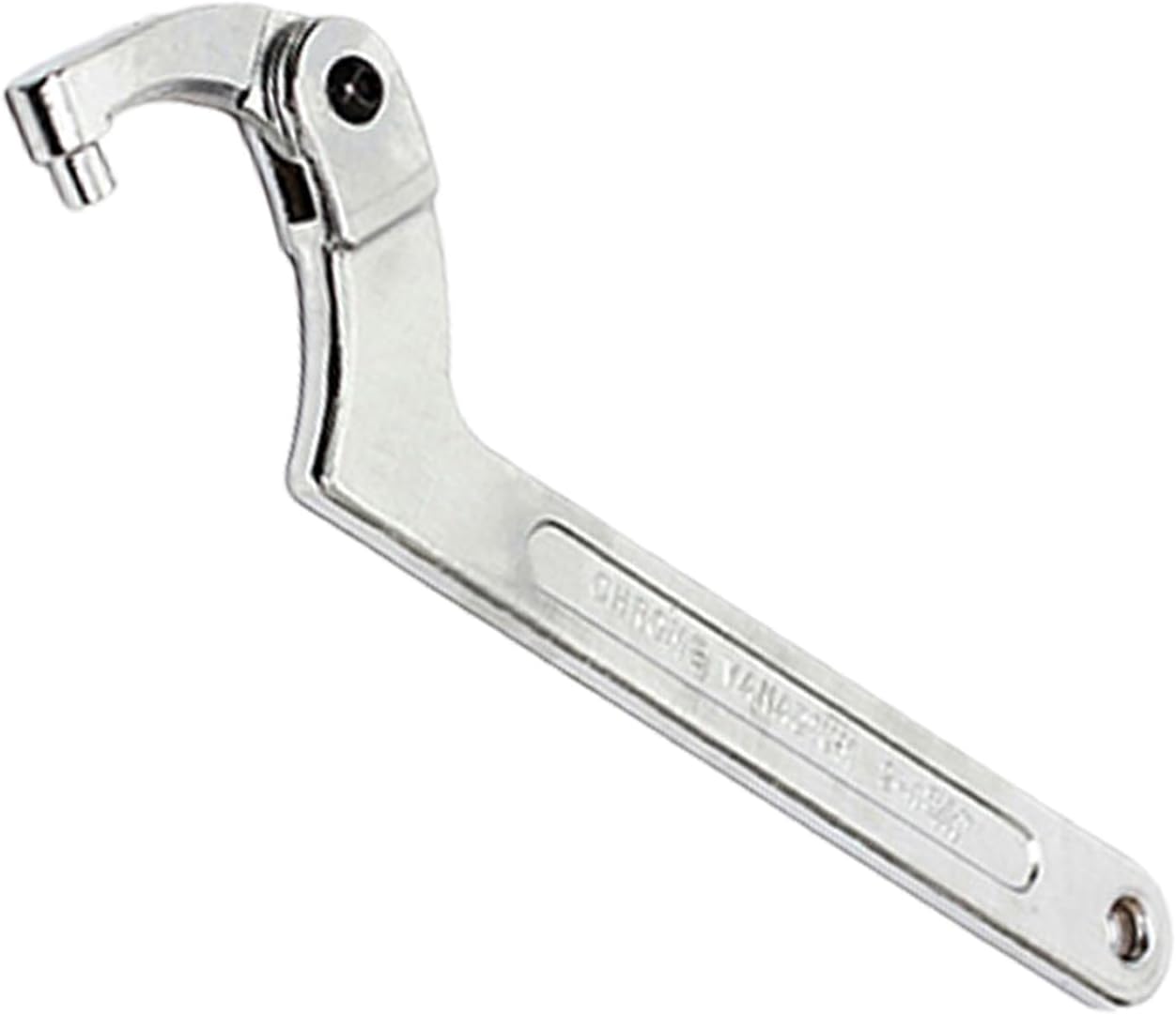 Adjustable Hook Wrench C Type Spanner Water Meter Tool Square/Round Ends Premium Steel Construction For Grooved Nut