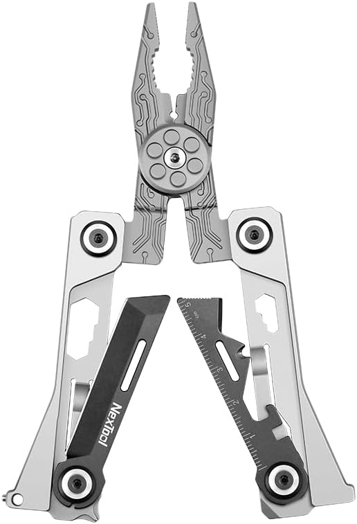 Credit Card Multitool, Silver Blade EDC Tool | 20-in-1 Wallet Tool, Stainless Steel EDC Gear, Knife, Bottle Opener, Hexagon Spanner, Compact, Lightweight, Gifts for Men