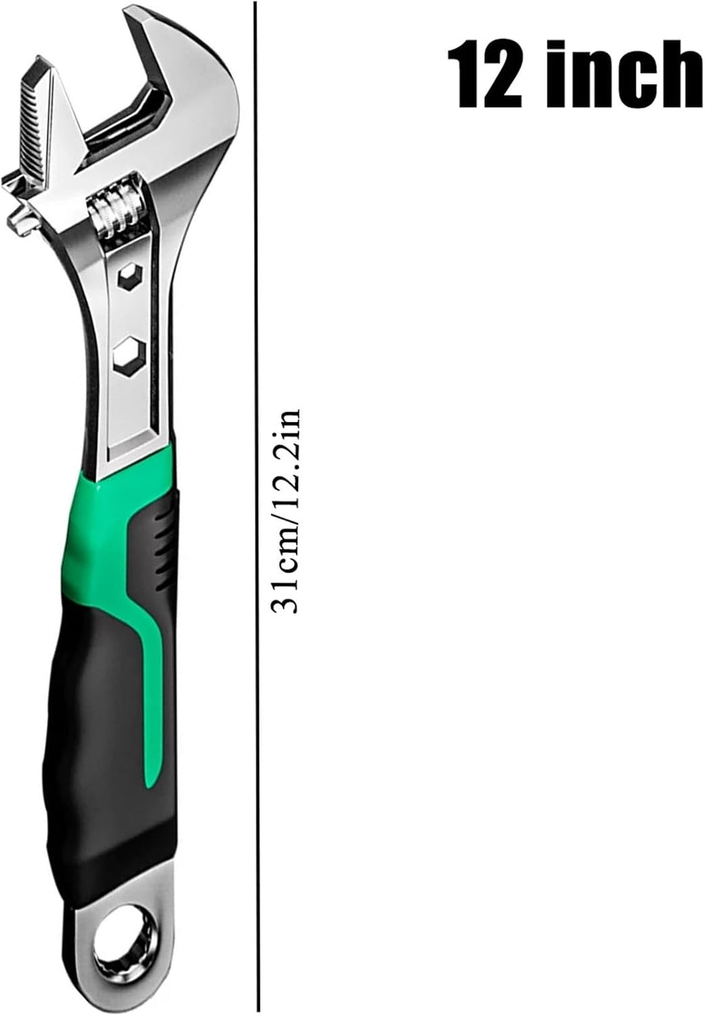 Adjustable Wrench 3 PCS Multi Functional Adjustable Universal Wrench Adjustable Spanner Wrench Set for Home, Garage(8/10/12 inch)