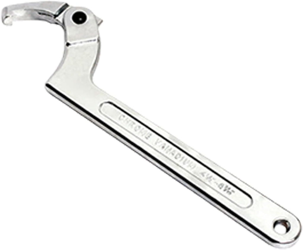 Adjustable Hook Wrench C Type Spanner Water Meter Tool Square/Round Ends Premium Steel Construction For Grooved Nut