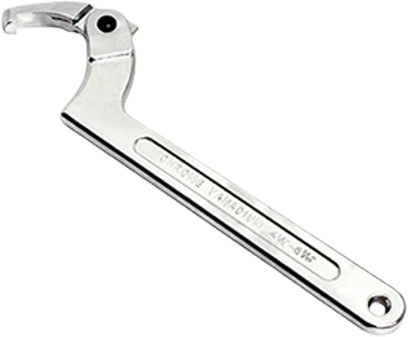 Adjustable Hook Wrench C Type Spanner Water Meter Tool Square/Round Ends Premium Steel Construction For Grooved Nut