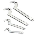 Adjustable Hook Wrench C Type Spanner Water Meter Tool Square/Round Ends Premium Steel Construction For Grooved Nut
