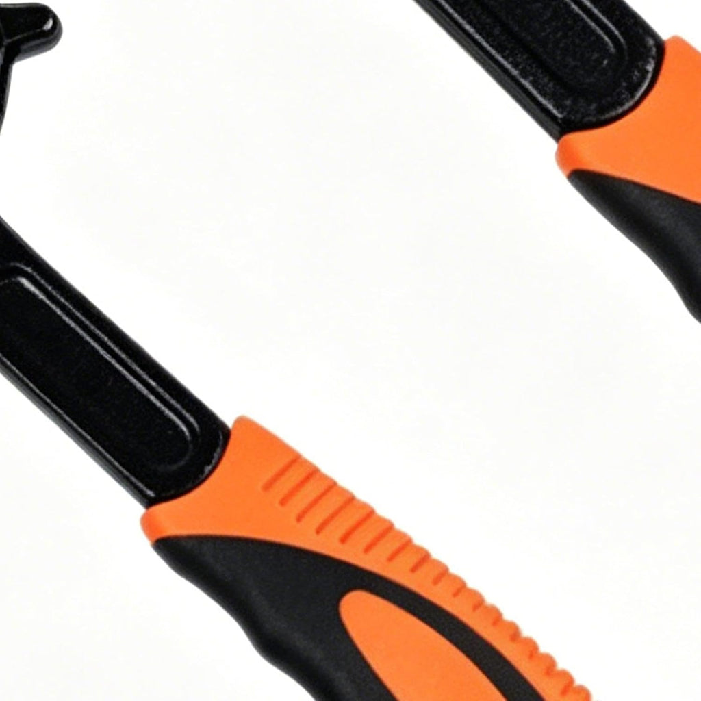 Self Locking Wrench 2 Piece Multifunctional Carbon Steel Spanner | Adjustable Pipe Wrench for Car Toilet Sink Faucet Maintenance Home Repair Auto