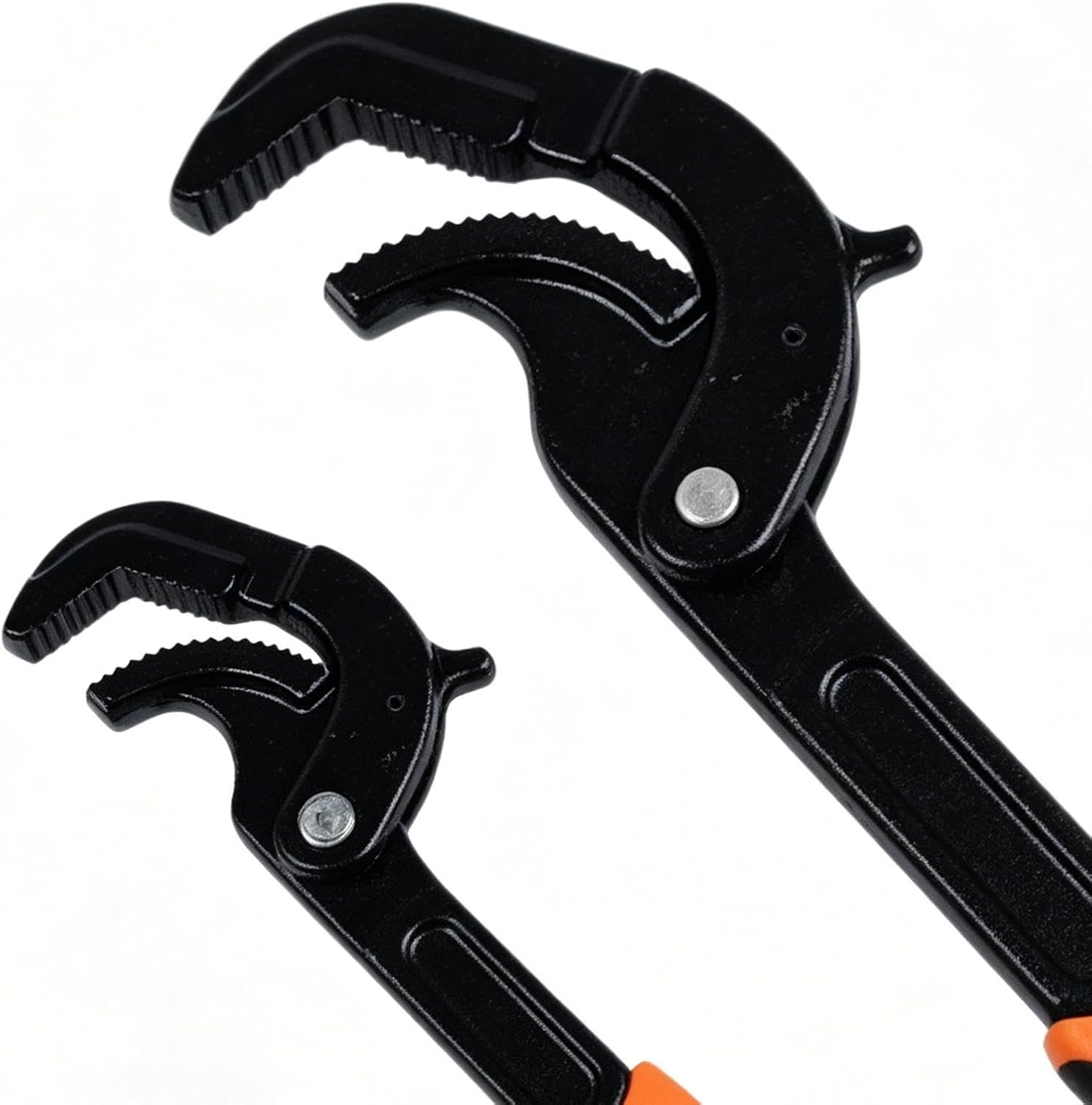 Self Locking Wrench 2 Piece Multifunctional Carbon Steel Spanner | Adjustable Pipe Wrench for Car Toilet Sink Faucet Maintenance Home Repair Auto