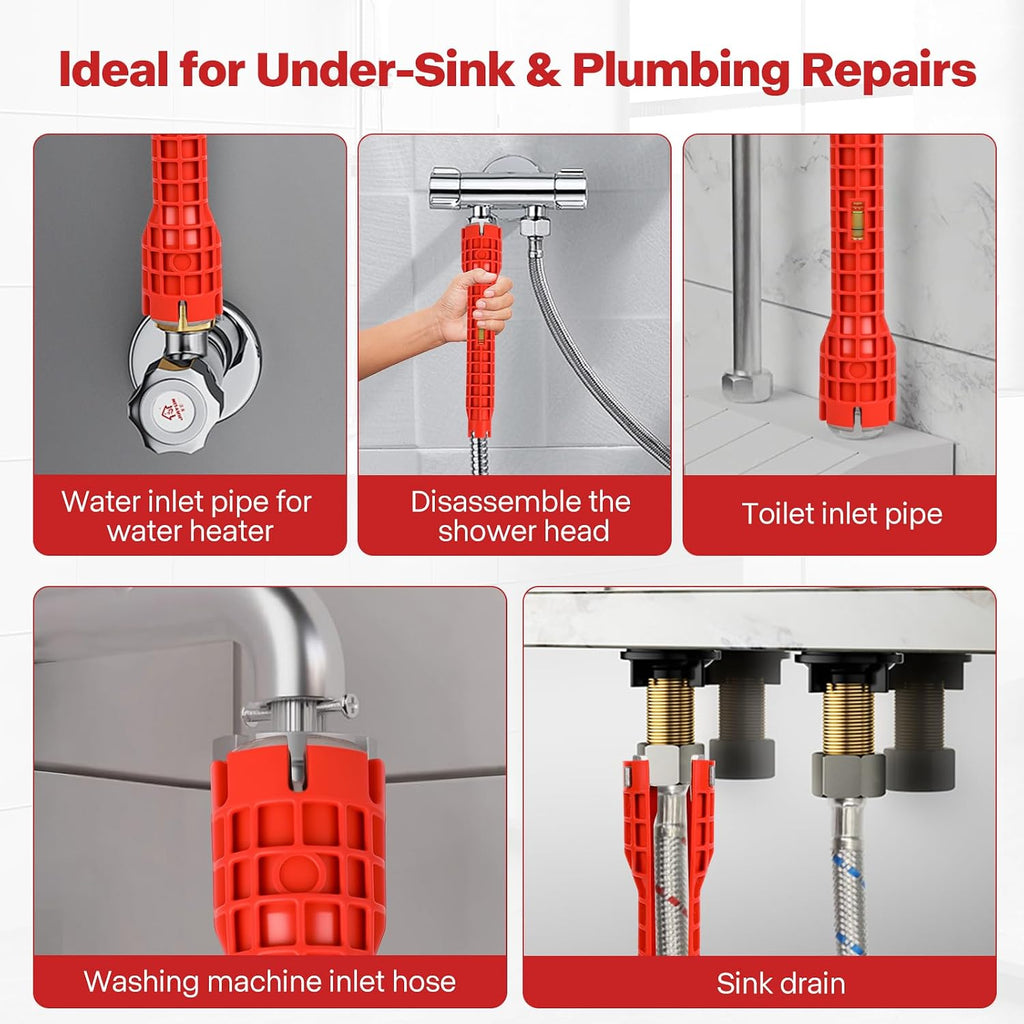 Sink Faucet Pipe Installer Wrench, Plumbing Tool Bathroom Kitchen Toilet