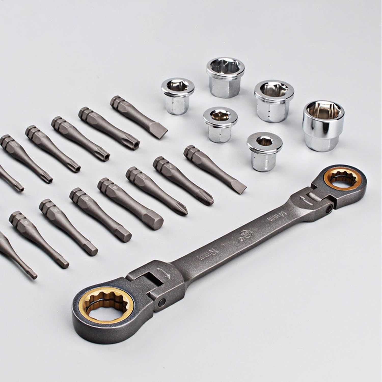 Socket Wrench Set, Professional Wrench Set, Multifunctional DIY Tool, Vehicle Repair Kit for Household Appliances, Furniture and More, Durable Material
