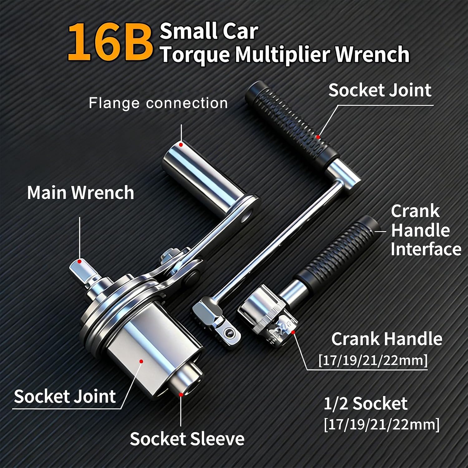 Multifunctional Ratcheting Lugs Wrench for Automotive Repair and Home Improvement Projects Easy Tire Removal Tool