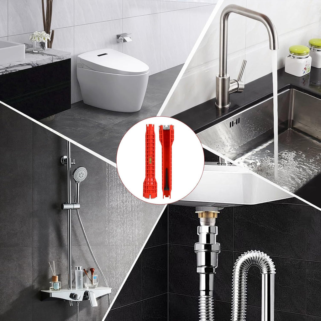 Sink Faucet Pipe Installer Wrench, Plumbing Tool Bathroom Kitchen Toilet